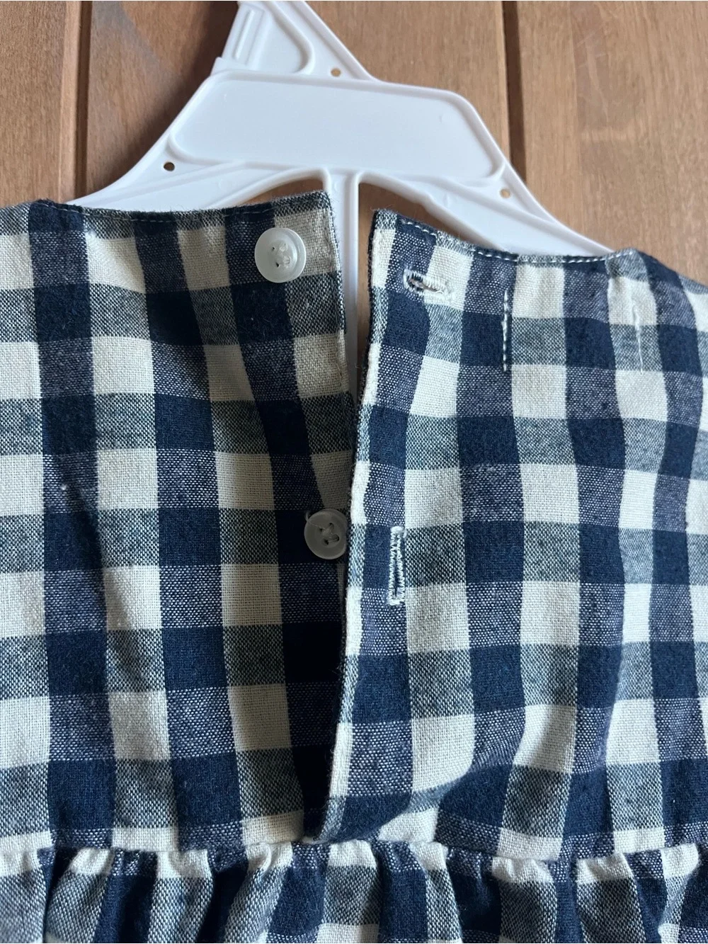 Mud Pie Navy and White Gingham flowy top with pink matching pants - size 5T
